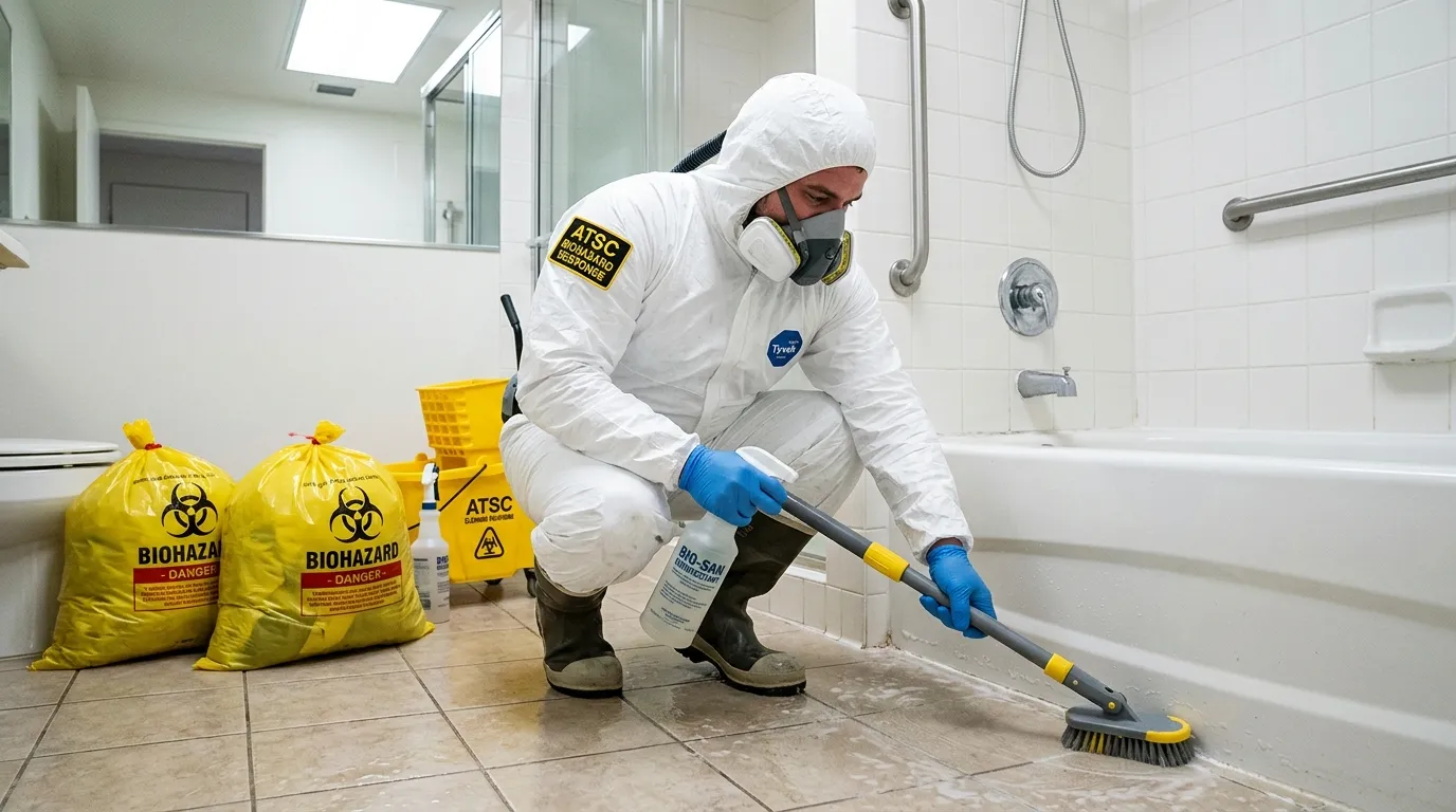 Decontamination equipment deployed for Blood Cleanup in Friendswood